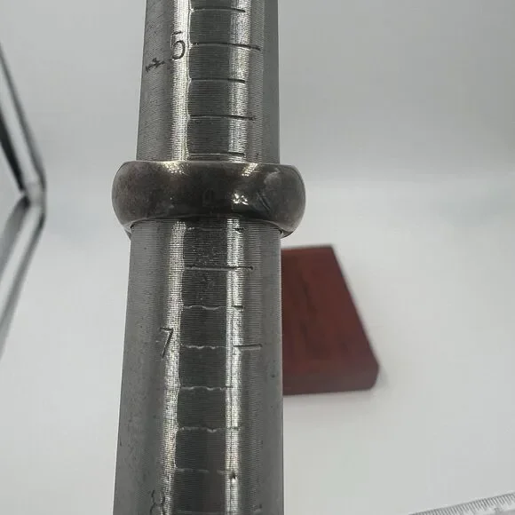 925 Sterling Silver Purple Charoite Oval Ring Sz 6.25 Pinky Heavy Tested GIFT - Picture 11 of 14